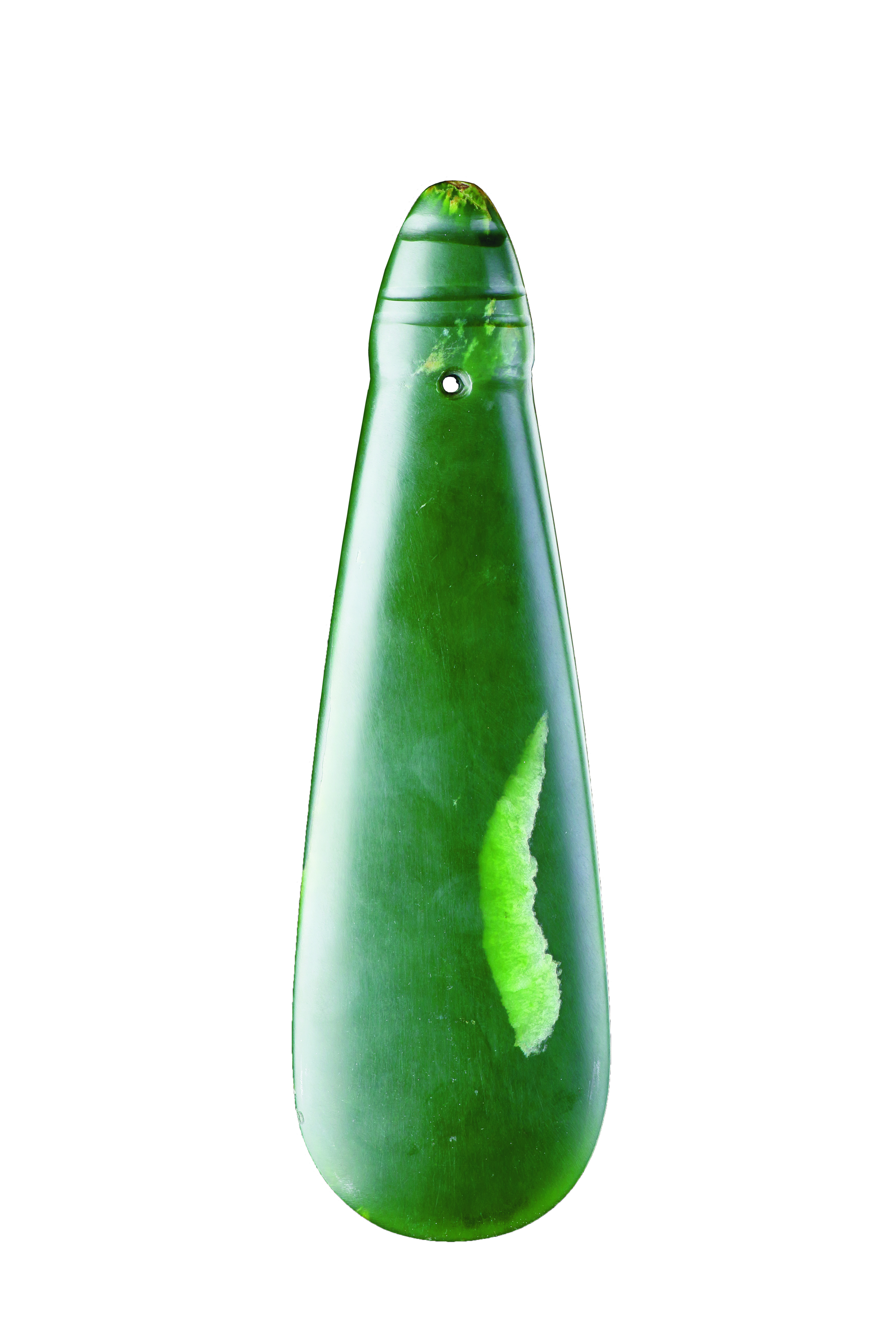 A Finely Carved Maori Nephrite ‘Mere Pounamu’ Patu 